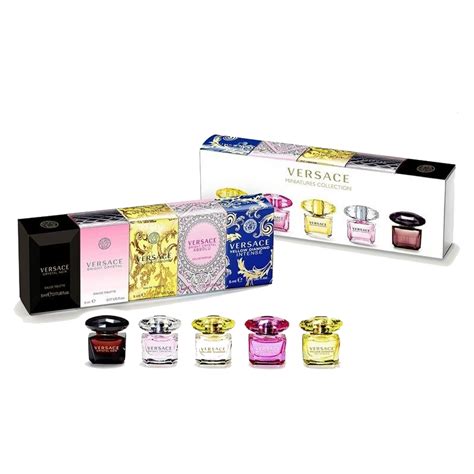 versace crystal miniature set